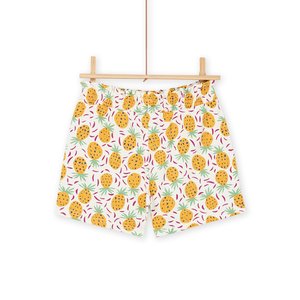 Παιδικό Σορτς για Κορίτσια White Pineapples