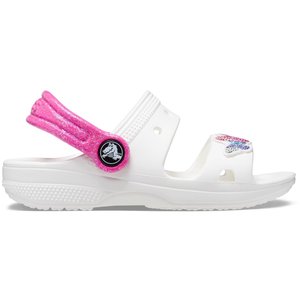 Crocs Crocband Παιδικά Σανδάλια για Κορίτσια White Butterfly