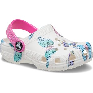 Crocs Crocband Παιδικά Παπούτσια Λευκά Butterfly