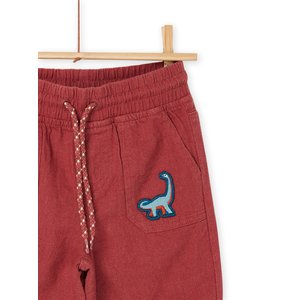 Παιδική Βερμούδα για Αγόρια Burgundy Dino