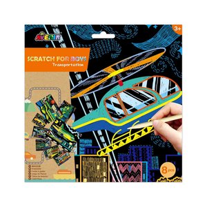 Avenir Βιβλίο Ζωγραφικής-Scratch Transportation