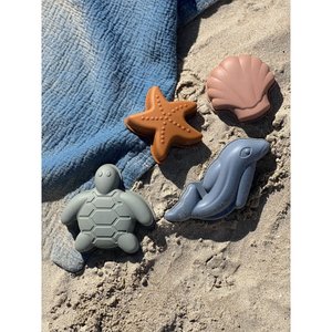 Παιχνίδι Θαλάσσης Play and Store Σετ 4 καλουπιών Sea