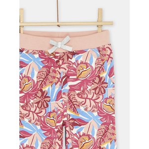 Παιδικό Παντελόνι Φόρμας για Κορίτσια Ροζ Floral