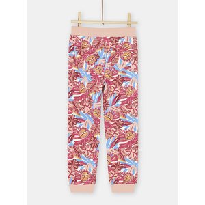 Παιδικό Παντελόνι Φόρμας για Κορίτσια Ροζ Floral