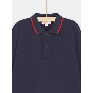 Παιδική Μακρυμάνικη Μπλούζα για Αγόρια Navy Blue Polo Dino