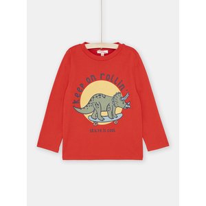 Παιδική Μακρυμάνικη Μπλούζα για Αγόρια Red Keep On Rollin Rhino