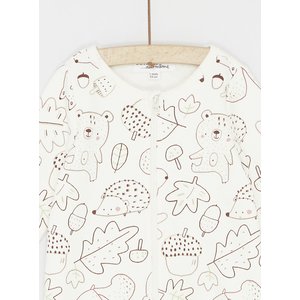 Βρεφικό Κορμάκι Λευκό Unisex Leaves