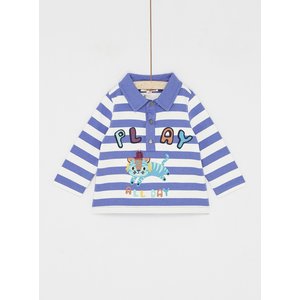Βρεφική Μακρυμάνικη Μπλούζα για Αγόρια Polo Blue Stripes Play