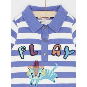 Βρεφική Μακρυμάνικη Μπλούζα για Αγόρια Polo Blue Stripes Play