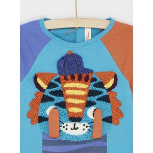 Βρεφική Μακρυμάνικη Μπλούζα για Αγόρια Multicolour Tiger