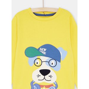 Παιδικές Πιτζάμες για Αγόρια Κίτρινο/Καρό Skate