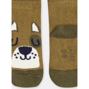 Βρεφικές Κάλτσες για Αγόρια Khaki Bear
