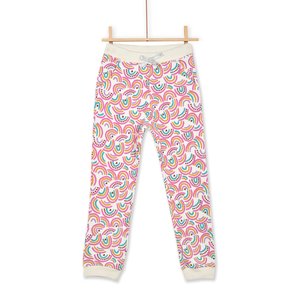 Παιδικό Παντελόνι Φόρμας για Κορίτσια Gray Rainbow