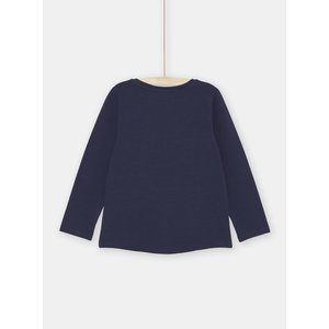Παδική Μακρυμάνικη Μπλούζα για Κορίτσια Navy Blue Unicorn