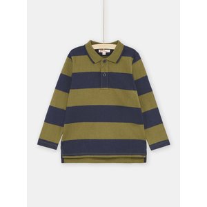 Παιδική Μακρυμάνικη Μπλούζα Khaki/Blue Stripes