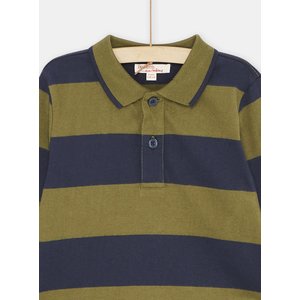 Παιδική Μακρυμάνικη Μπλούζα Khaki/Blue Stripes