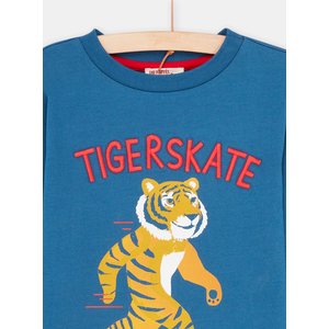 Παιδική Μακρυμάνικη Μπλούζα για Αγόρια Μπλε TigerSkate