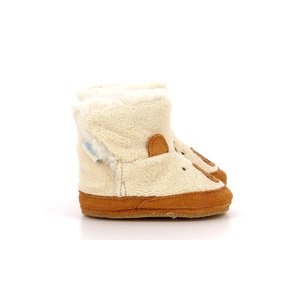 Βρεφικά Παντοφλάκια Αγκαλιάς Robeez White Teddy Bear