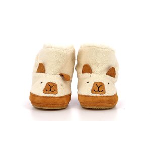 Βρεφικά Παντοφλάκια Αγκαλιάς Robeez White Teddy Bear