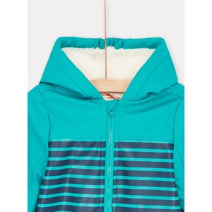 Βρεφικό Μπουφάν για Αγόρια Γαλάζιο Stripes