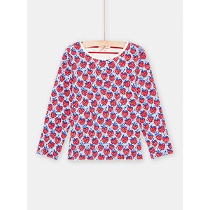 Παιδική Μακρυμάνικη Μπλούζα για Κορίτσια Διπλής Όψης Red Strawberry