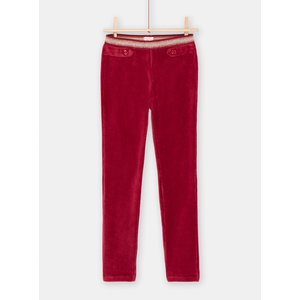 Παιδικό Παντελόνι για Κορίτσια Red Velour