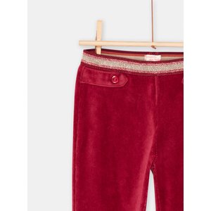 Παιδικό Παντελόνι για Κορίτσια Red Velour
