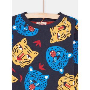 Παιδική Μακρυμάνικη Μπλούζα για Αγόρια Διπλής Όψης Blue/Red Tigers