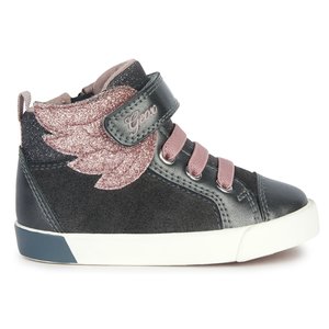 Βρεφικά Μποτάκια για Κορίτσια Geox Kilwi Dark Grey/Light Rose (Μεγέθη 21-27)