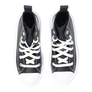 Παιδικά High Sneakers Παπούτσια Converse Chuck Tailor All Star Platform Black Leather (Μεγέθη 27-35)