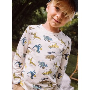 Παιδική Μπλούζα για Αγόρια Sergent Major Μπεζ Dinosaurs