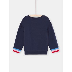 Παιδικό Μακρυμάνικο Φούτερ για Κορίτσια Navy Blue Donkey