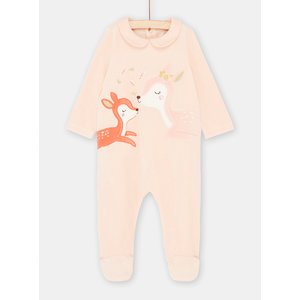 Βρεφικό Ολόσωμο Φορμάκι για Κορίτσια Pink Deer