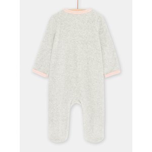 Βρεφικό Ολόσωμο Φορμάκι για Κορίτσια Gray Teddy Bear