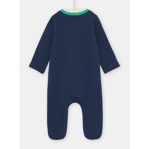 Βρεφικό Ολόσωμο Φορμάκι για Αγόρι Navy Blue Dino