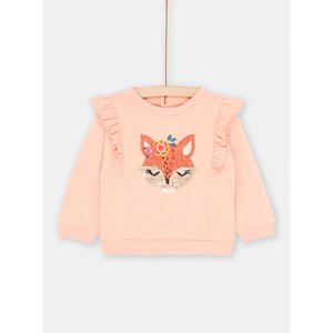 Βρεφικό Φούτερ για Κορίτσια Pink Foxy