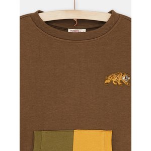 Παιδικό Μακρυμάνικο Φούτερ για Αγόρια Multicolour Tiger