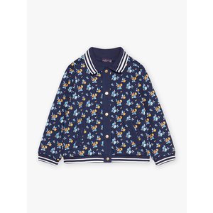 Παιδική Ζακέτα για Κορίτσια Navy Flowers