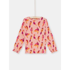 Παιδική Μακρυμάνικη Μπλούζα για Κορίτσια Pink Parrot