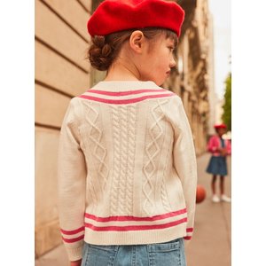 Παιδικό Πουλόβερ για Κορίτσια Sergent Major White/Pink