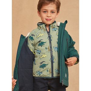 Παιδικό Αδιάβροχο Μπουφάν για Αγόρια Sergent Major Green Dinosaur 2 σε 1