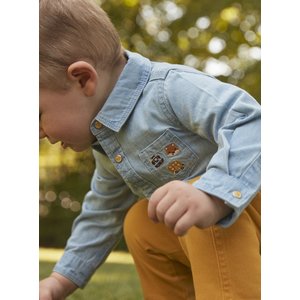 Βρεφικό Πουκάμισο για Αγόρια Sergent Major Denim Light Blue