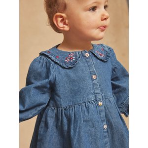 Βρεφικό Φόρεμα για Κορίτσια Sergent Major Denim Blue Flowers