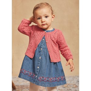 Βρεφικό Φόρεμα για Κορίτσια Sergent Major Denim Blue Flowers
