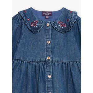 Βρεφικό Φόρεμα για Κορίτσια Sergent Major Denim Blue Flowers