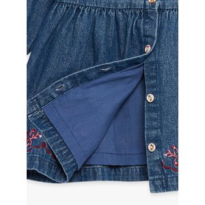 Βρεφικό Φόρεμα για Κορίτσια Sergent Major Denim Blue Flowers