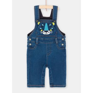 Βρεφική Τζιν Σαλοπέτα για Αγόρια Denim Blue Teddy Bear