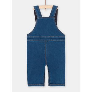 Βρεφική Τζιν Σαλοπέτα για Αγόρια Denim Blue Teddy Bear