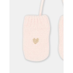 Βρεφικά Γάντια για Κορίτσια Pink Hearts