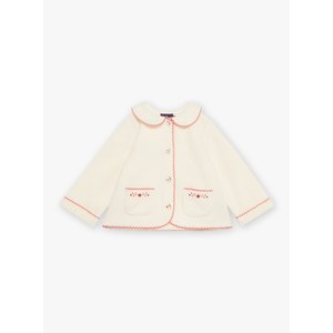 Βρεφική Ζακέτα για Κορίτσια Sergent Major Fleece White Flowers